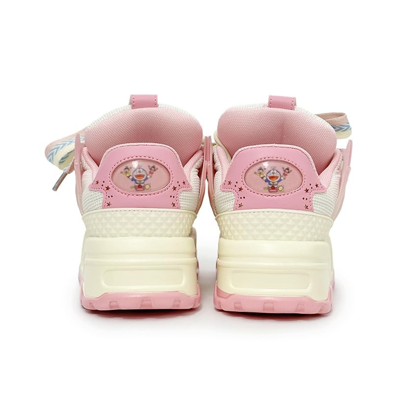 Cute Star Shoes for Women Jelly Thick Sole Lace-up Chunky Platform Comfort Sneakers Pretty Pastel Gifts for Girls Summer Plus Size Sneakers Back to School3