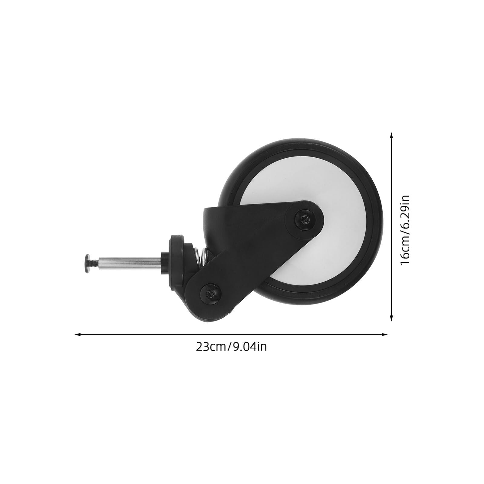 TOYANDONA Roue Avant en Caoutchouc pour Poussette Bébé Paire de 2 Roues de Remplacement Compatibles Accessoires pour Poussette Roulettes Solide Pièces Détachées pour Utilisation Quotidienne