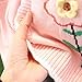 Toddler Baby Girls Floral Knit Sweater Vest Sleeveless Cardigan V Neck Button Down Shirt Flower (Pink, 4-5 Years)