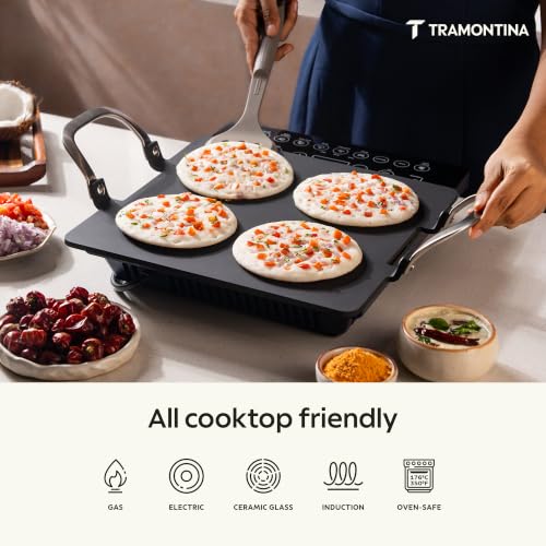Image of TRAMONTINA Heritage Iron Pathri Tawa 30 cm | Black