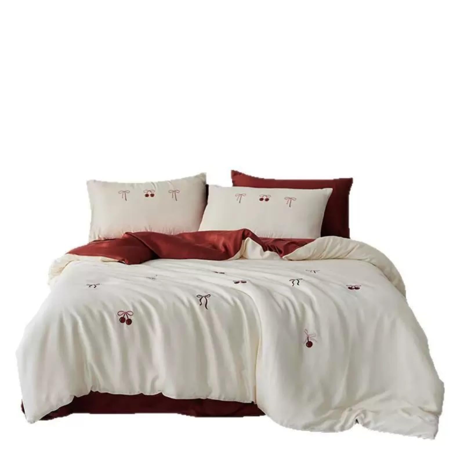 Parure de lit 200x230 style luxe léger en tissu hypoallergénique pour l'été