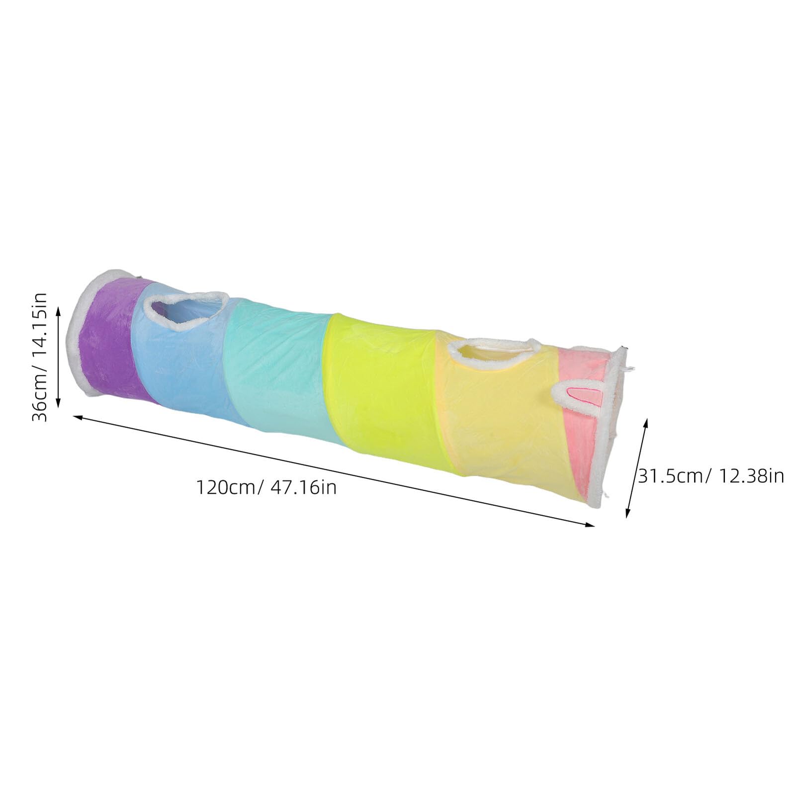 SHINEOFI Tunnel de Jeu pour Chat Spirale de Tunnel Froissé pour Chat et Chatons Jouet de Poursuite et Petits Animaux