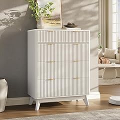 41"h 5 Drawers White