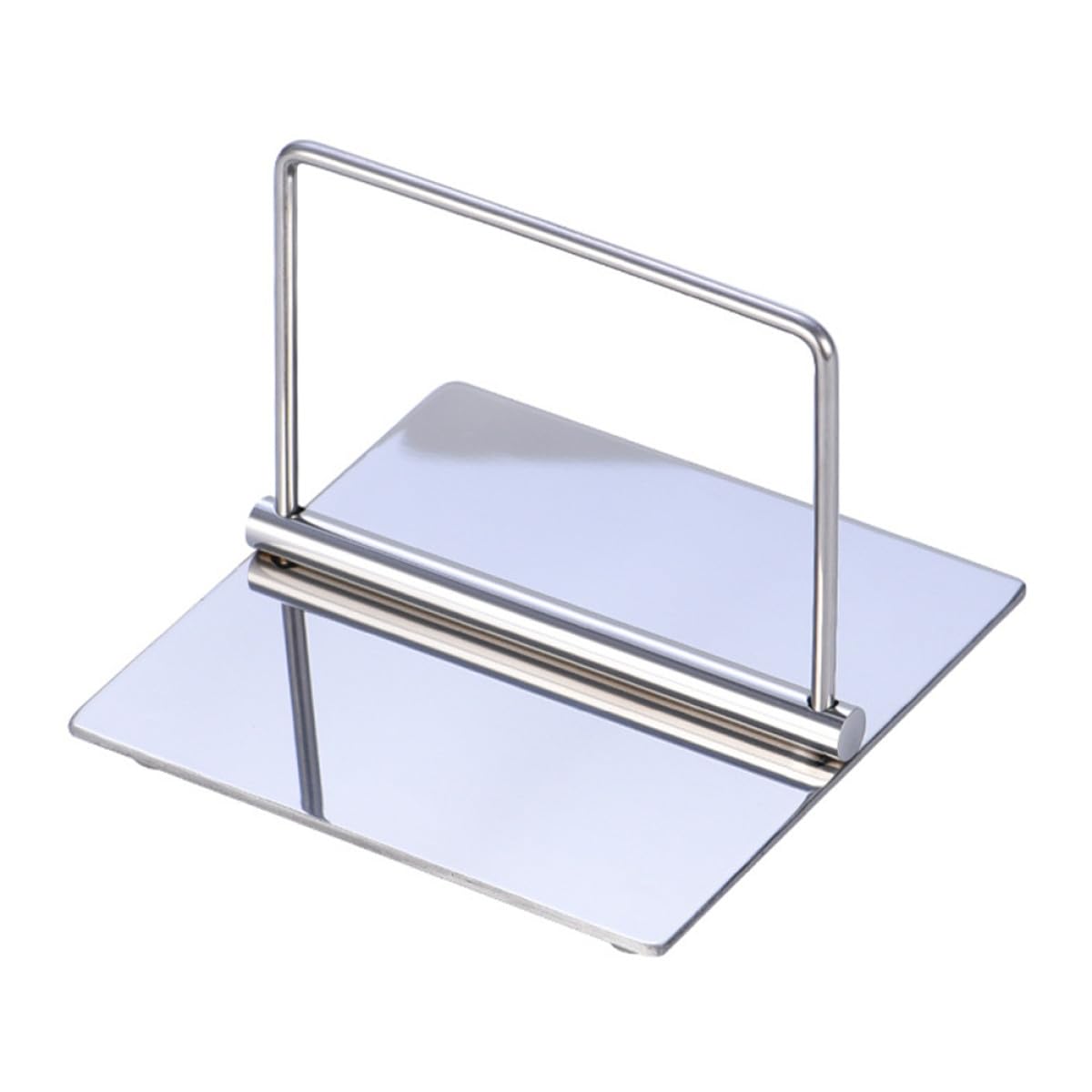 1pieza Soporte para Papel de Cocina de Acero Inoxidable Porta Servilletas de Mesa para Escritorio Soporte de Pañuelos Práctico para Hogar Oficina y Restaurante Color Plateado
