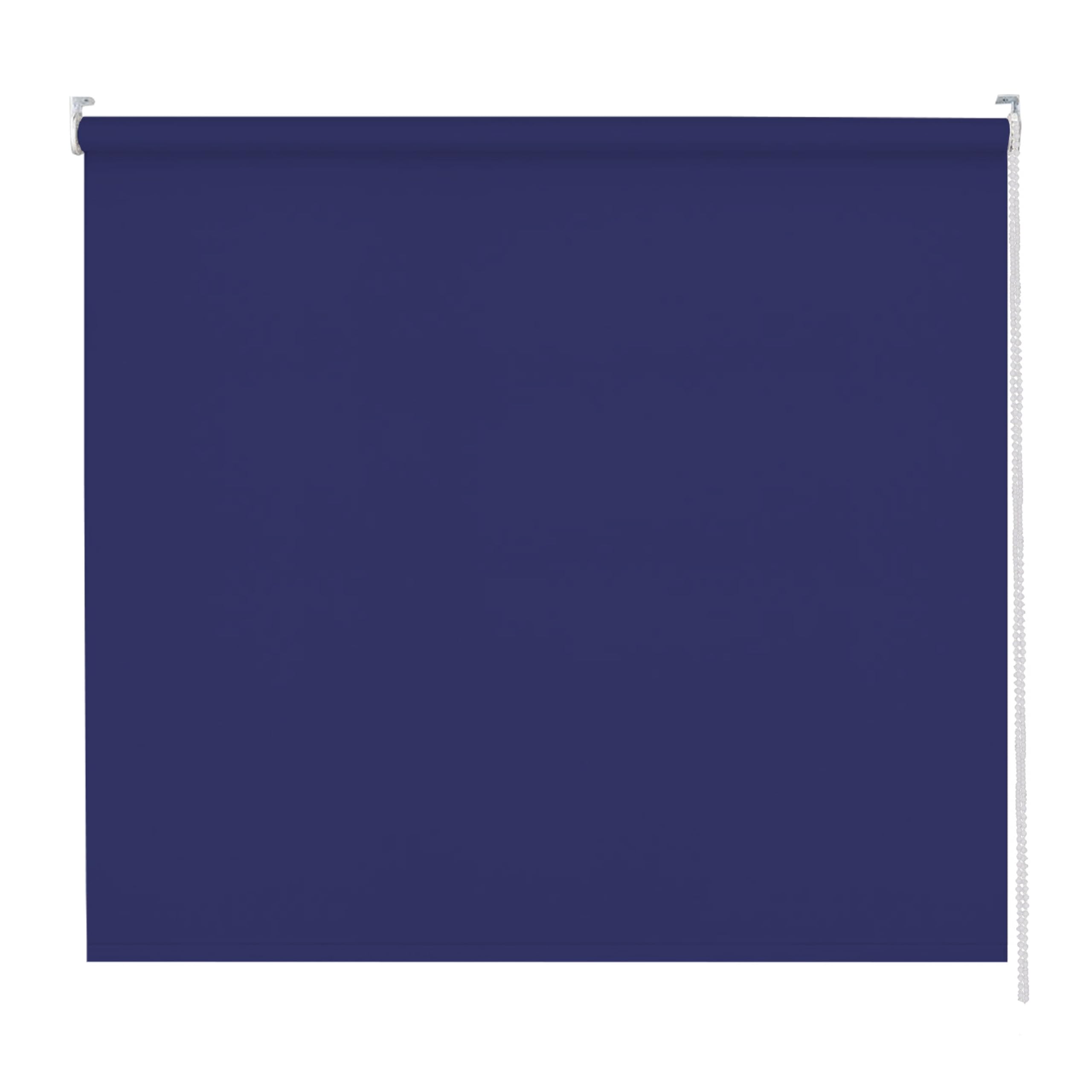 Apex Furnishings Navy Blue Blackout roller blinds for windows, Thermal Insulated UV Protection Child Safety Trimmable Easy Fit Home office Window Blinds W 114cm x L 165cm