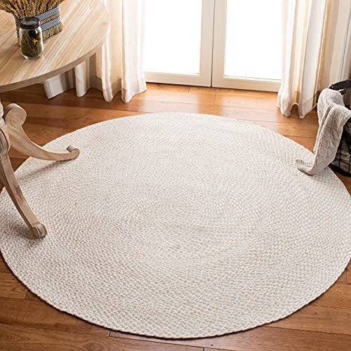 Comparison: 9'X9' Kitchen Layout 11 SAFAVIEH Braided Collection Area Rug - 9' Round, Ivory & Beige, Handmade Country Cottage Reversible, Ideal for High Traffic Areas in Living Room, Bedroom (BRD801A)