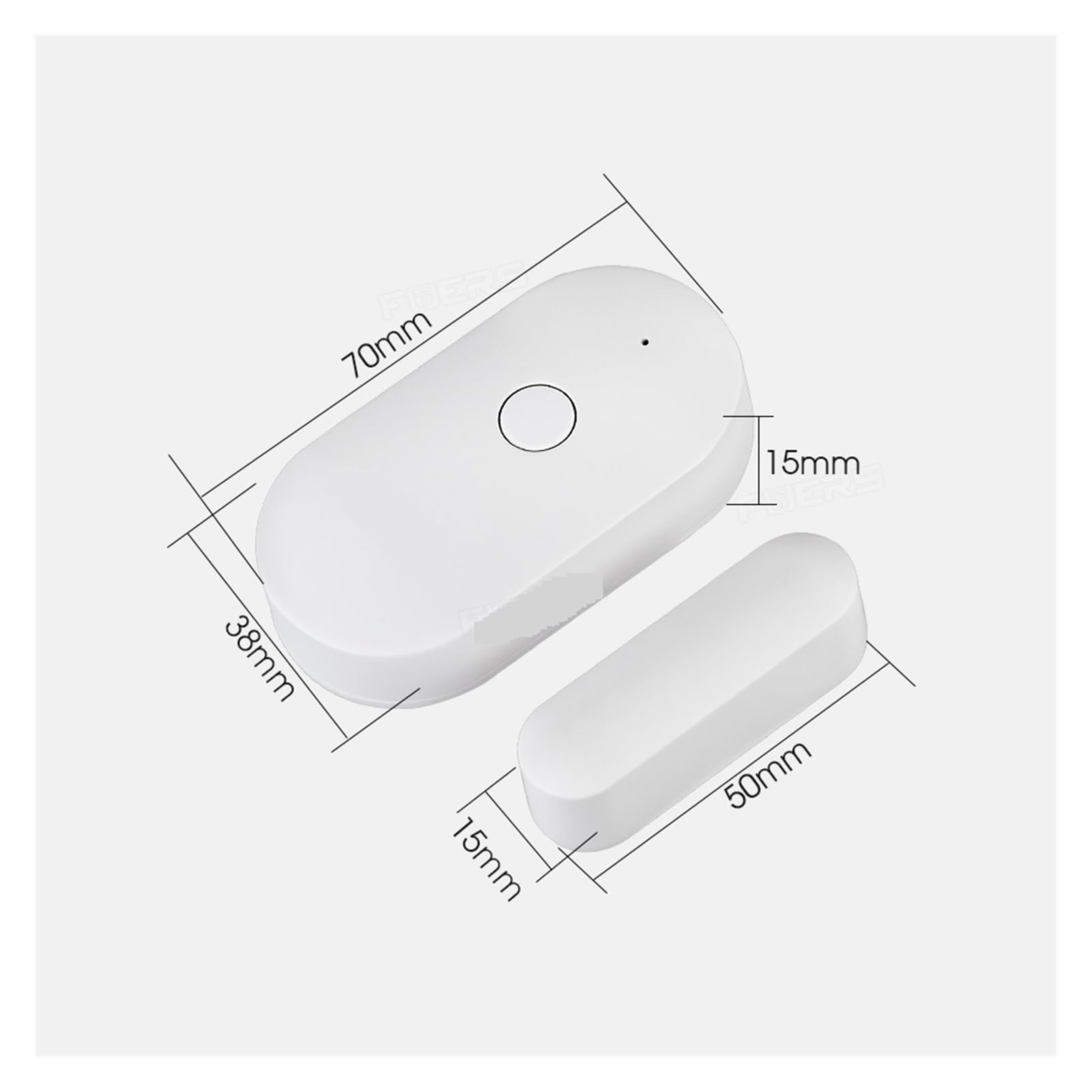 Tuya Smart en casa Sensor de puerta detectores de apertura de puerta sis-tema de alarma de protección de seguridad alerta de seguridad for el hogar alarma de seguridad(6 door sensors)