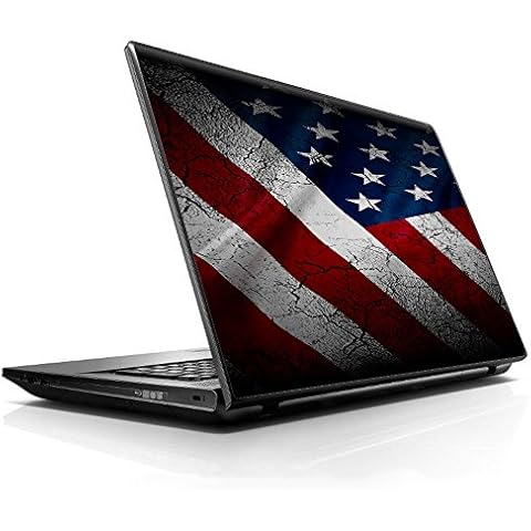 15 15.6 inch Laptop Notebook Skin vinyl Sticker Cover Decal Fits 13.3" 14" 15.6" 16" HP Lenovo Apple Mac Dell Compaq Asus Acer/American Flag distressed Cover
