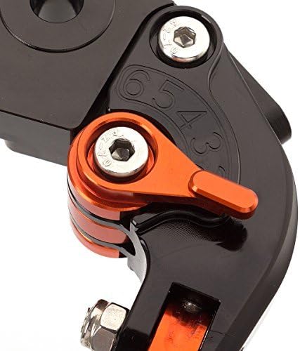 Miniatura 4 de FXCNC Billet Folding Extendable Adjustable Brake Clutch Levers Compatible with Raptor YFM660 01-04, TTR125L/LE/LW 00-16, Banshee 350 02-06