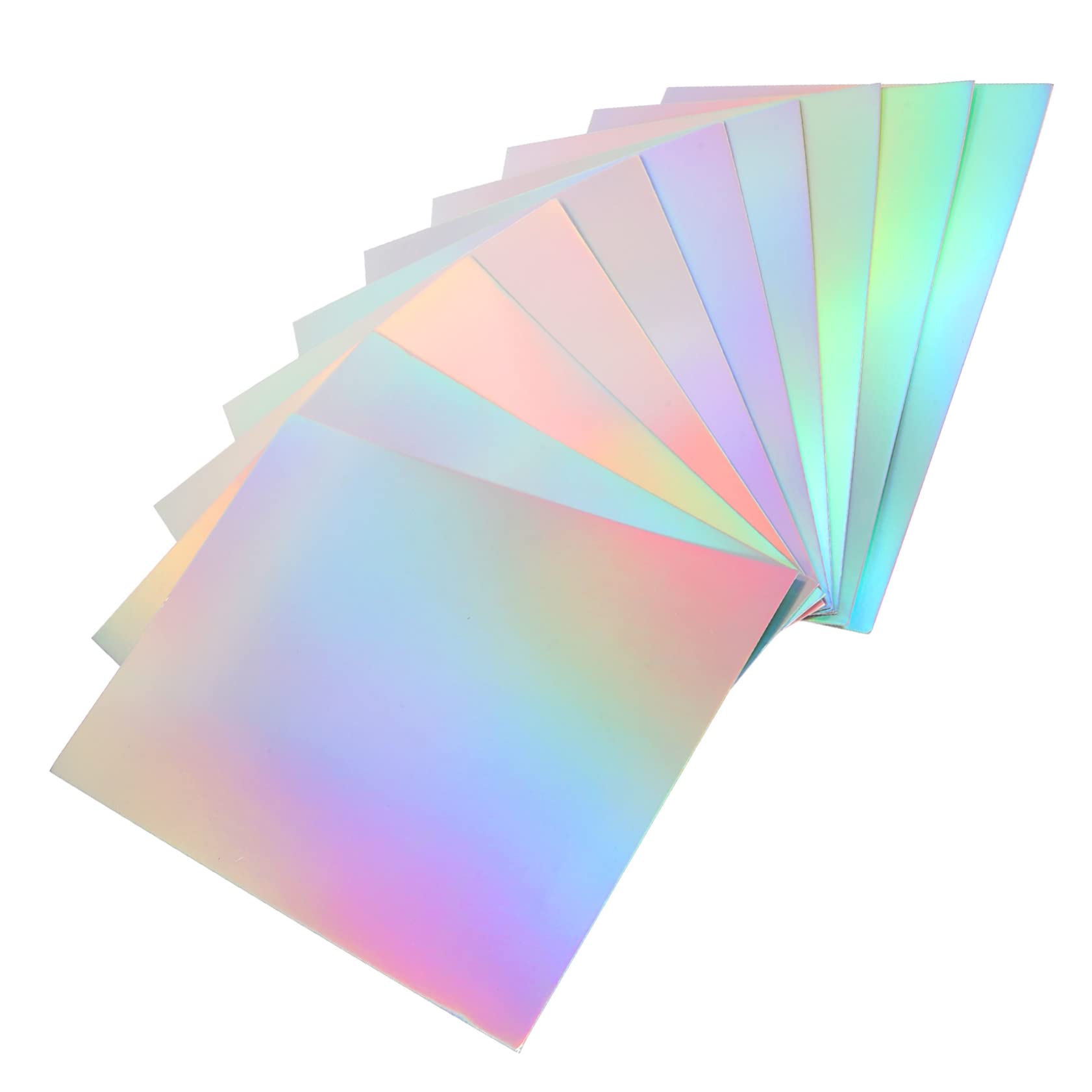 STOBOK Carta Olografica A4 per Scrapbooking e Decoupage, Cartoncino per Lavori Creativi Fai da Te, Colori Brillanti, Resistente allo Sbiadimento per Feste e Casa