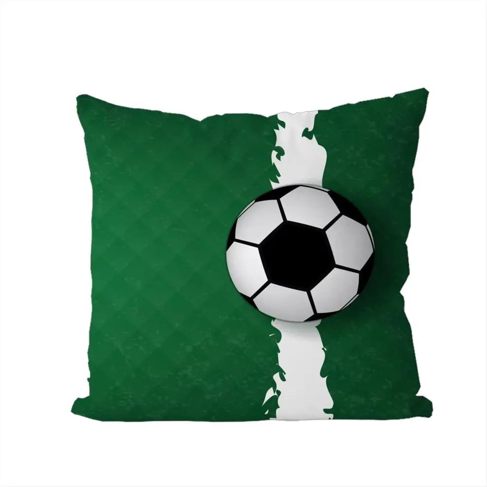 GIYXHU Football Pillow For Car Sofa Decorative Home Double-sided Print Plush Square Throw Cushion for Sofa(Color2)