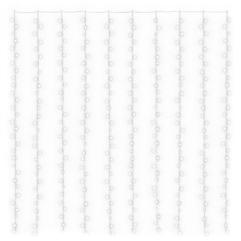 HaoChrymec Tenda luminosa con 300 LED a 8 modalità, bianco freddo, 3 x 3 m