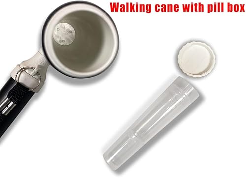 Miniatura 8 de Bastón de caminar ajustable, plegable, ligero, para hombres y mujeres, mango ergonómico suave, resistente, punta todo terreno, bastones para caminar