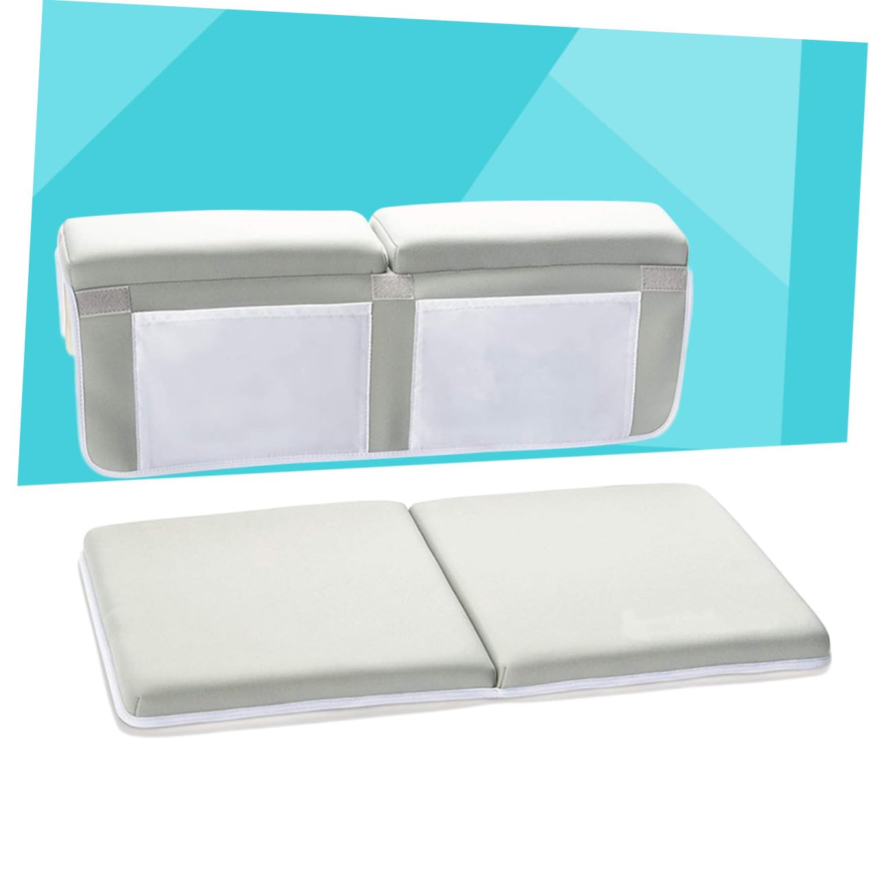 SOLUSTRE Alfombra Antideslizante para Baño Infantil Material Sbr y Bolsillos, Rodillera Protectora para Rodillas y Codos en Ducha y Baño de Niños