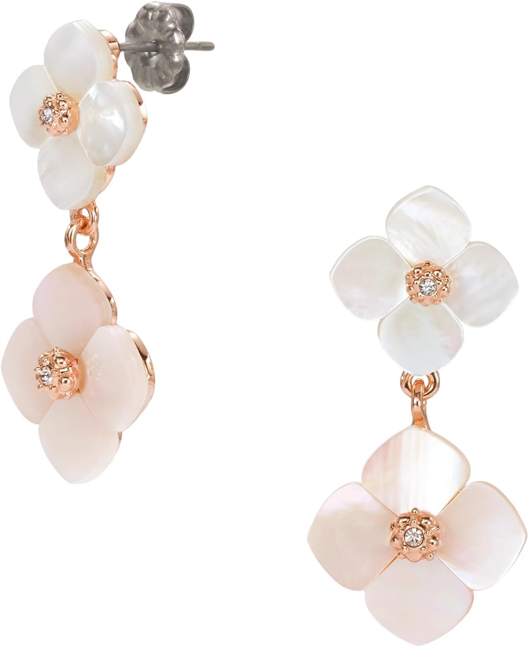 Elizabeth Bower June Duet Stud ピアス ゴールド June Duet Pearl