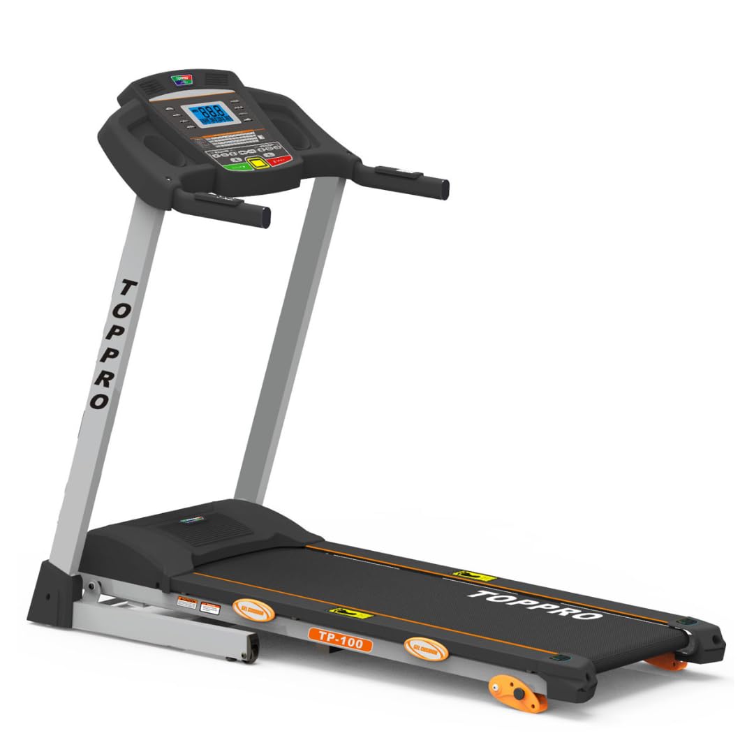 TOPPRO FITNESS Motorized Treadmill TP-100 |Treadmill for Home USE|Heavy Duty Treadmill |Treadmill with 3 level MANUAL Incline |Treadmill DC Motor|German Designed |TAIWAN CERTIFIED |IMPORTED-image-40
