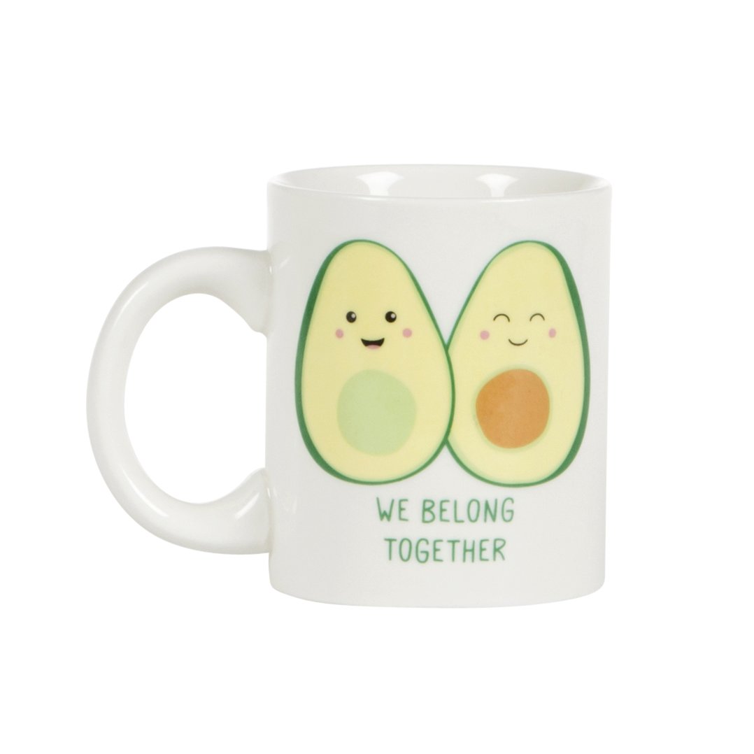 Sass & Belle Green,White "We Belong Together" Avocado Mug