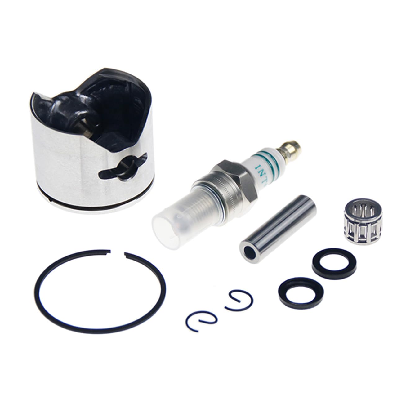 FLMLF 36mm Piston Spark Plug Set for 29cc 30.5cc Zenoah CY Gas Engine for 1/5 Hpi Rofun Rovan Km Baja Lois FG GoPed Redcat Rc Car Parts