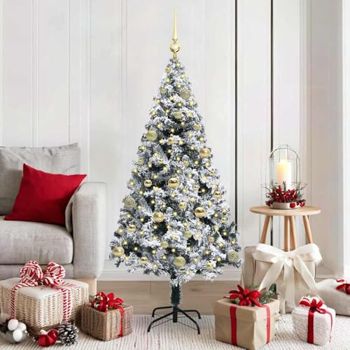Árbol de Navidad artificial LED texturizado pino verde exterior e interior 2