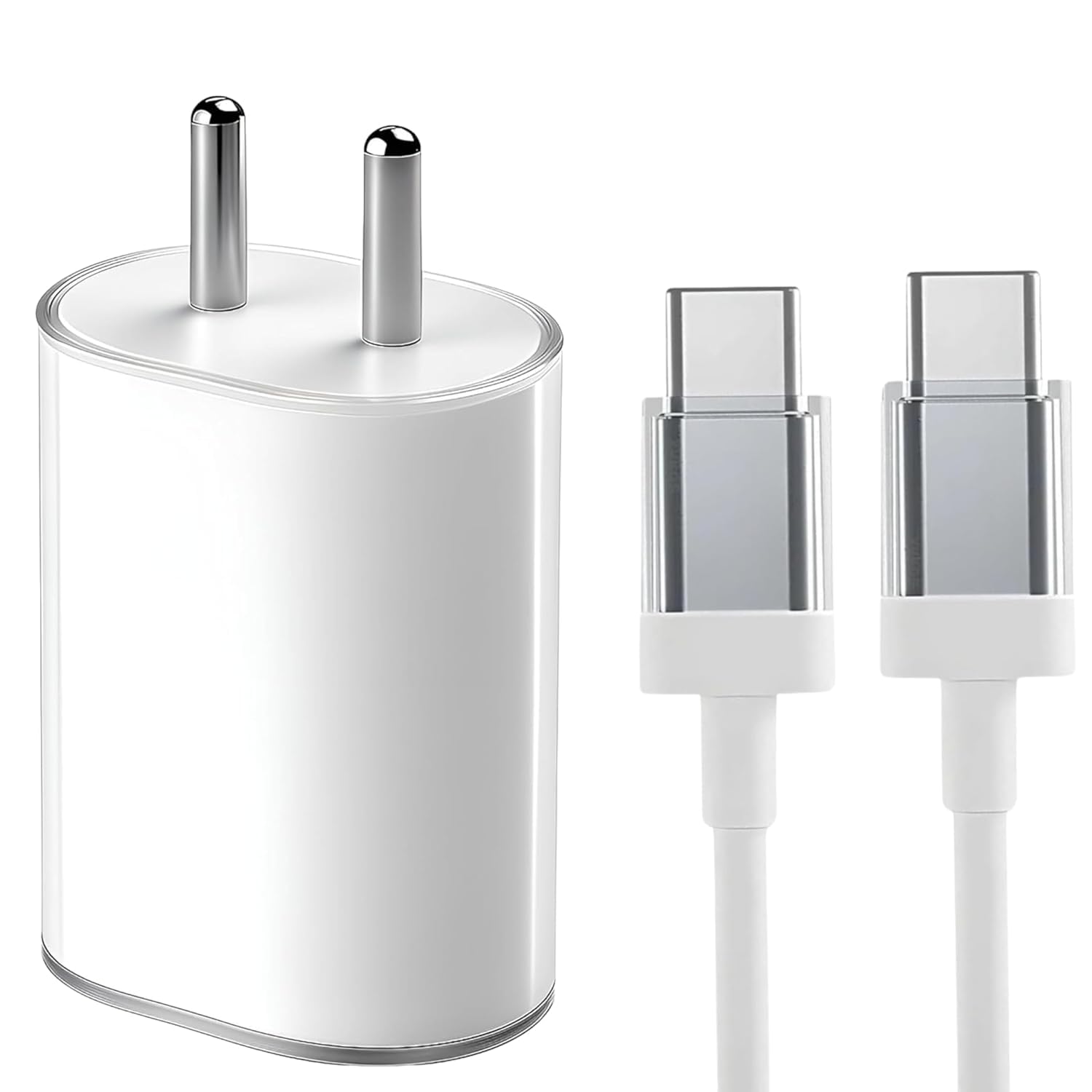 Original 45W Fast Charger | Compatible with Nothing Phone 3A/2A/2/1, Nothing 3A Pro/2A Plus, CMF Phone 1 Buds/Ear Stick | PPS PD 3.0 Type-C Wall Adapter | Charging Adaptor with C to C Cable-White-image-47