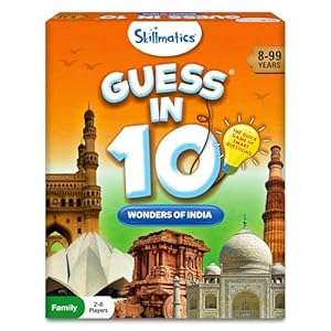 Skillmatics Card Game – Guess in 10 Wonders of India, Perfect for Boys, Girls, Kids, and Families Who Love, Educational Games, Board Games, Gifts for Ages 8, 9, 10 and Up