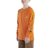 Boys' Long Sleeve Crewneck T-Shirt with Pocket