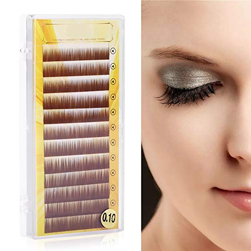 False Eyelashes & Eyebrow Extensions, Mixed Brown Shades for Natural Look Individual 5-8mm Lashes for Brows - Image 4