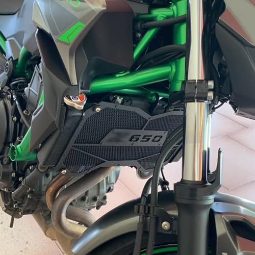 ZEXDDI Motorrad Kühlerschutz Kühlerschutzgitter Passend für Z650 Z 650 2017-2023 2024 2025 Kühlergrillschutzabdeckung z650 Wassertankabdeckung Kühlerschutz