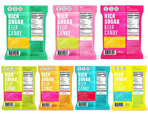 Smart Sweets Variety Pack All 7 Flavors, Sourmelon Bites, Peach Rings, Sweet Chews, Sweet Fish, Sour Buddies, Sour Bears ,Fruity Bears (7 Pack) in Healthiest Bars Box - Thumbnail 3