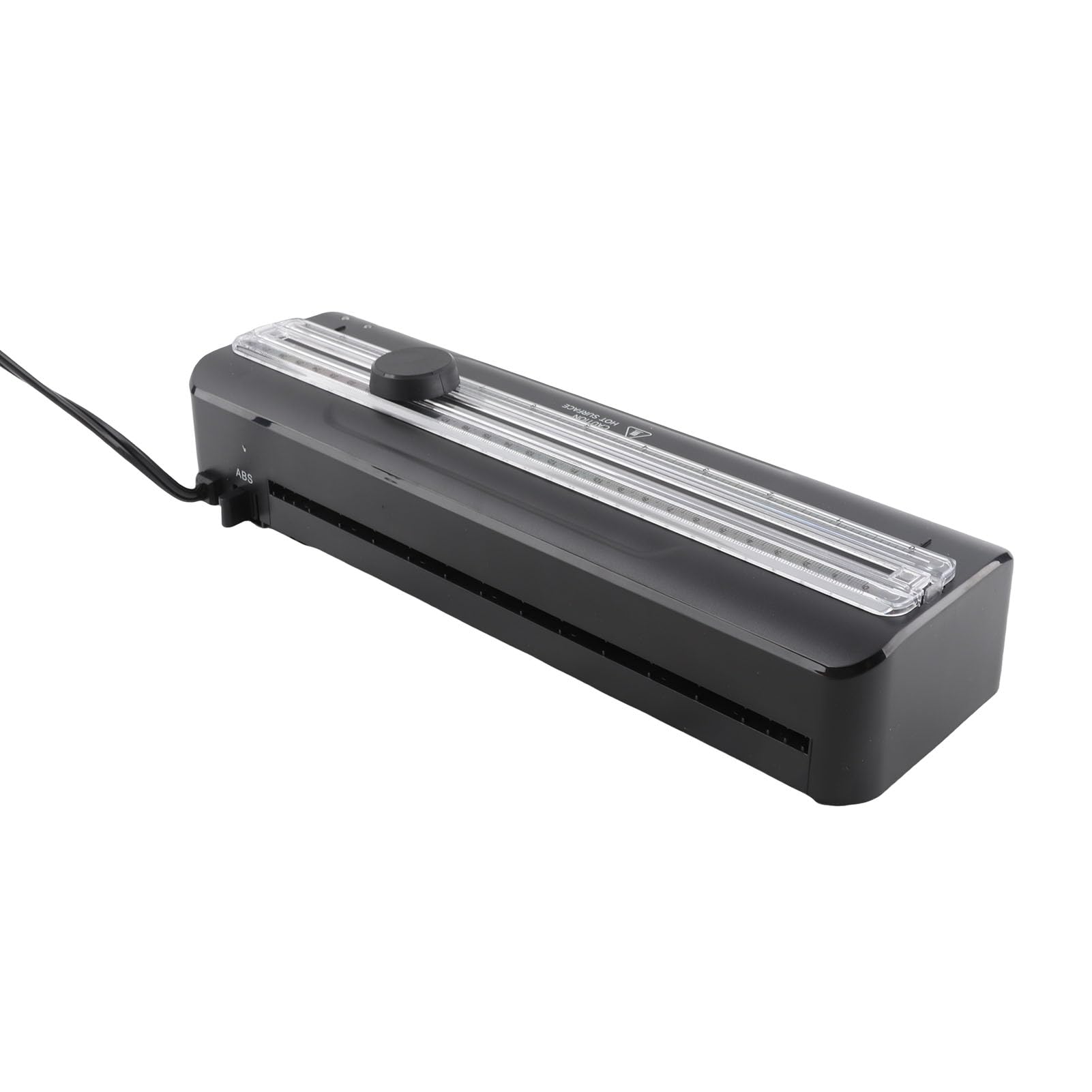 Kompaktowy laminator A4 z obcinaczem skali i kwarcowym drutem grzejnym do zdjęć i dokumentów, prędkość 320 mm na minutę, szerokość wejścia 230 mm, wtyczka EU AC 220–240 V,