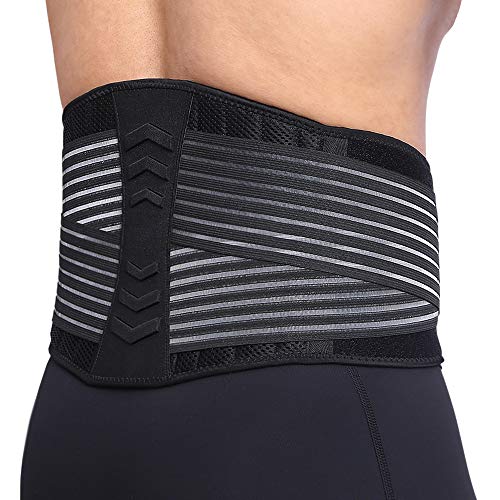 Faja Lumbar Trabajo Hombre Mujer 90-110 cm Deportiva para la Espalda Doble...