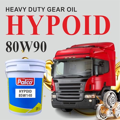 Image of PALCO Hypoid 85W140 Heavy Duty Gear Oil 20 Litre (Pack of 1), API GL-5 Gear Oil for Car and Commercial Vehicles, Manual Gearbox & Axles, High Load Protection & Smooth Shifting