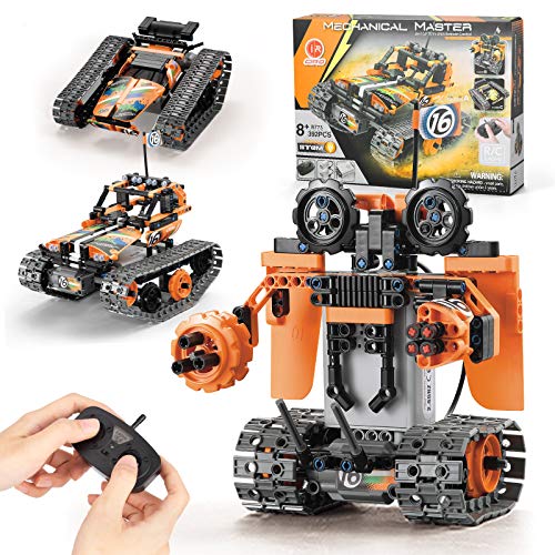 3 in 1 Remote Controlled Building Toys Kits Educational Learning Science Gifts STEM Projects for Kids Ages 8-12