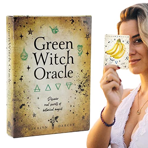 Cartas del Tarot de la Bruja Verde de 5 Uds - Tarot para principiantes | Edición inglesa Oracle Cartas Tarot Tarot Aprendizaje Tarot, chakra, planeta, confirmación, inverso, zodiaco Abbto