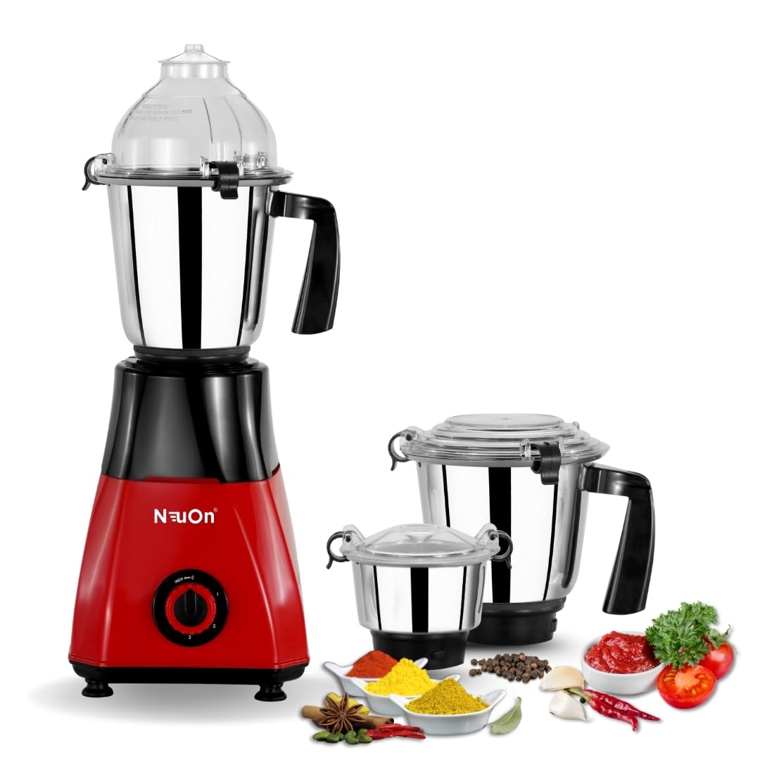 Neuon Magnite 750W Mixer Grinder with 3 Stainless Steel Jars – Heavy Duty Motor, Efficient Grinding & Blending-image-14