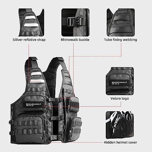 Image of Rhinowalk Fishing Photography Vest with Multi Pockets Outdoor Jackets for Hunting, Hiking, Climbing, Traveling