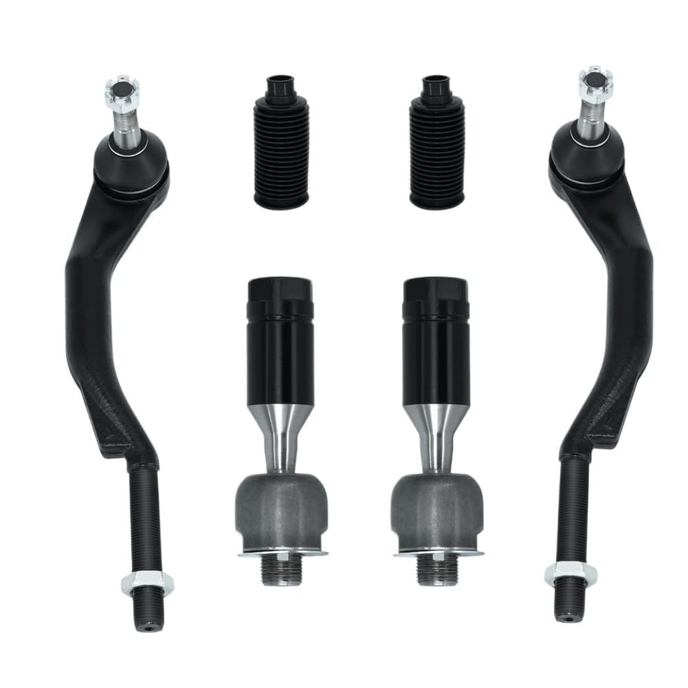 Barra de acoplamiento interior exterior delantera de 6 piezas compatible con RAINIER SSR TRAILBLAZER ENVOY 9-7X ASCENDER 2003-2009