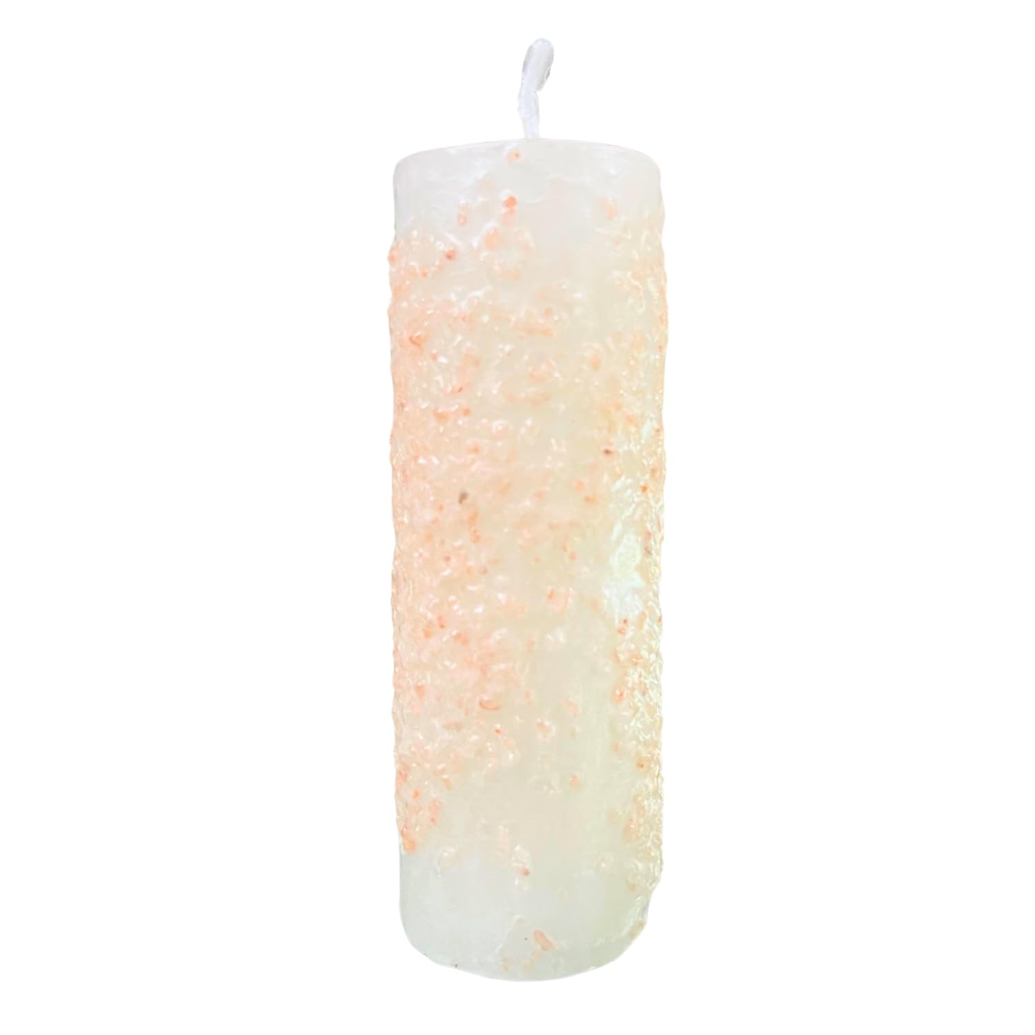 Velón de Sal del Himalaya para Limpieza Energética | Poderoso Velón Blanco Ritualizado con Sal Rosa Gruesa del Himalaya para Limpiar las Energías, Purificar el Alma y Transformar la Energía.