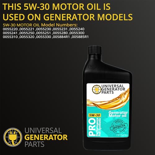 Aceite Sintético 5W-30 para Generador Universal 32 oz miniatura 6