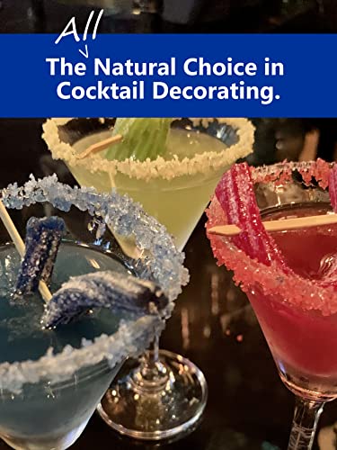 Snowy River Night Sky Cocktail Sugar - Kosher All Natural Silver Black Cocktail Rimmer and Sugar Mix (4oz Bag)