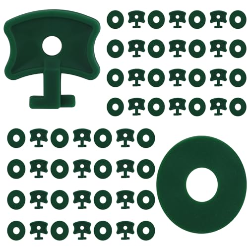 110 Pcs Greenhouse Twist Clips Greenhouse Accessories Greenhouse Clips Plastic Greenhouse Fixing Clips & Washers Extender Corner Clips for Greenhouse Securing Insulation Bubble Netting Shading Green