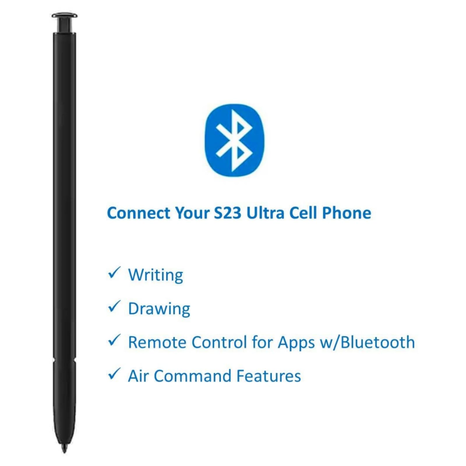 S Pen S23 Ultra (con Bluetooth) de repuesto para Samsung Galaxy S23 Ultra Stylus Pen (4096 niveles de presión) + puntas de repuesto (*verde*)