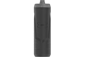 Under Armour Sideline 32 Ounce Squeezable Bottle, Black
