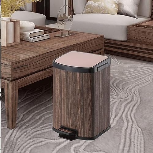 Cubo de basura de 12 litros con pedal resistente de acero 3