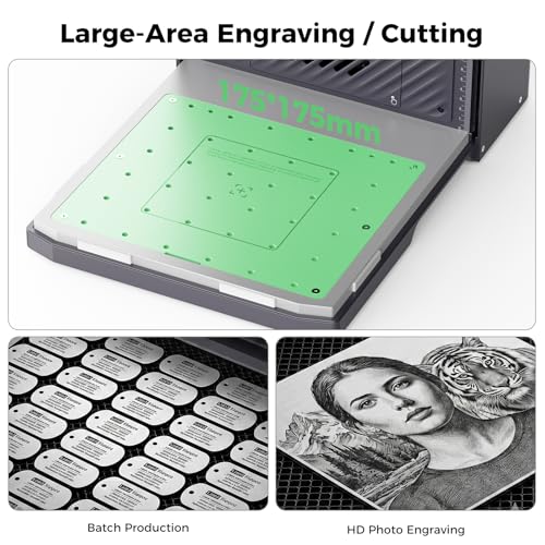 Image of Creality Falcon T1 20W Diode Laser Engraver, 10000mm /s Ultra Fast Laser Engraver and Cutter Machine for Wood,Acrylic, HD Smart Camera, Class 1 Certification, Auto Feed&Convey, AI Powered Simplicity