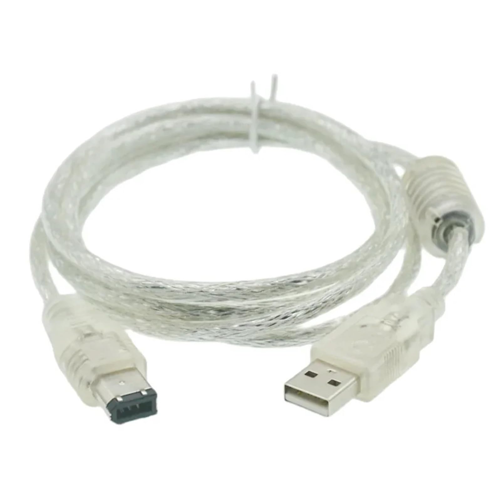 Firewire IEEE 1394 6 pin maschio a USB 2.0 4pin maschio, cavo adattatore convertitore dati cavo per fotocamera DV Acquisition Card (USB-1394 6pin)