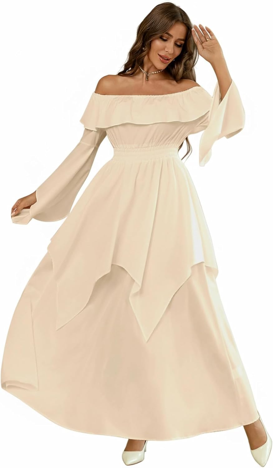 Abaowedding Renaissance Medieval Dress Irish Costume Cosplay Women Victorian Dress