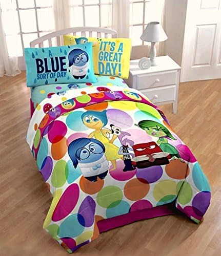 Disney Pixar Inside Out 5pc Full Comforter and Sheet Set Bedding Collection