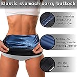 Geyoga Waist Trimmer Sweat Waist Trainer Wrap Stomach Wraps for Women Bodybuilding - Image 2