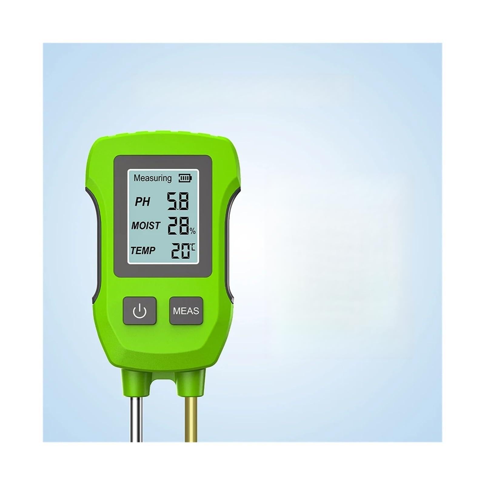 Medidor de pH 3 en 1, detector de humedad y temperatura de alta precisión para plantas, herramienta de prueba de suelo manual para cuidado de jardines y flores
